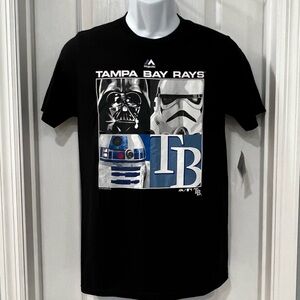 Authentic MLB Tshirt Tampa Bay Rays Kids Size Large